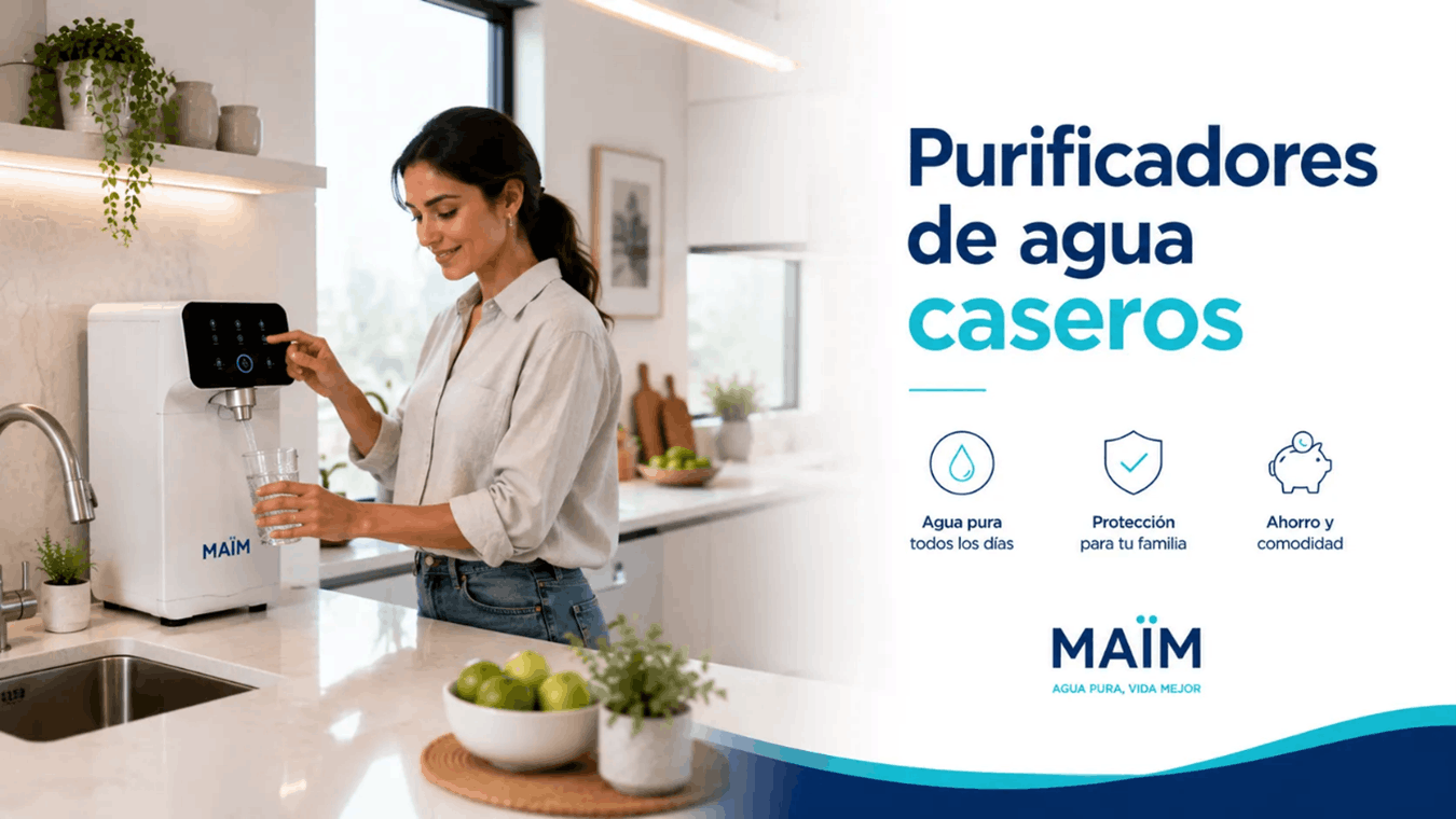 mujer sirviendo agua en cocina