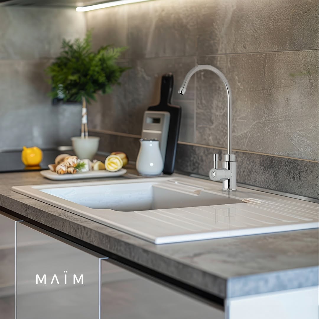 cocina con grifo